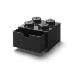 LEGO Παιδικό Κουτί Αποθήκευσης από Πλαστικό 4 Knobs Μαύρο 15x15x11cm 40201733