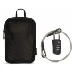 Pacsafe Prosafe 1000 Ατσάλινο Λουκέτο Πέταλο με Κλειδί 1.6mm Μαύρο 10261100