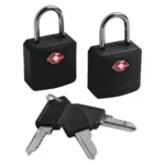 Pacsafe Prosafe Ορειχάλκινο Λουκέτο Πέταλο με Κλειδί με Πιστοποίηση TSA 10mm Μαύρο 10210100