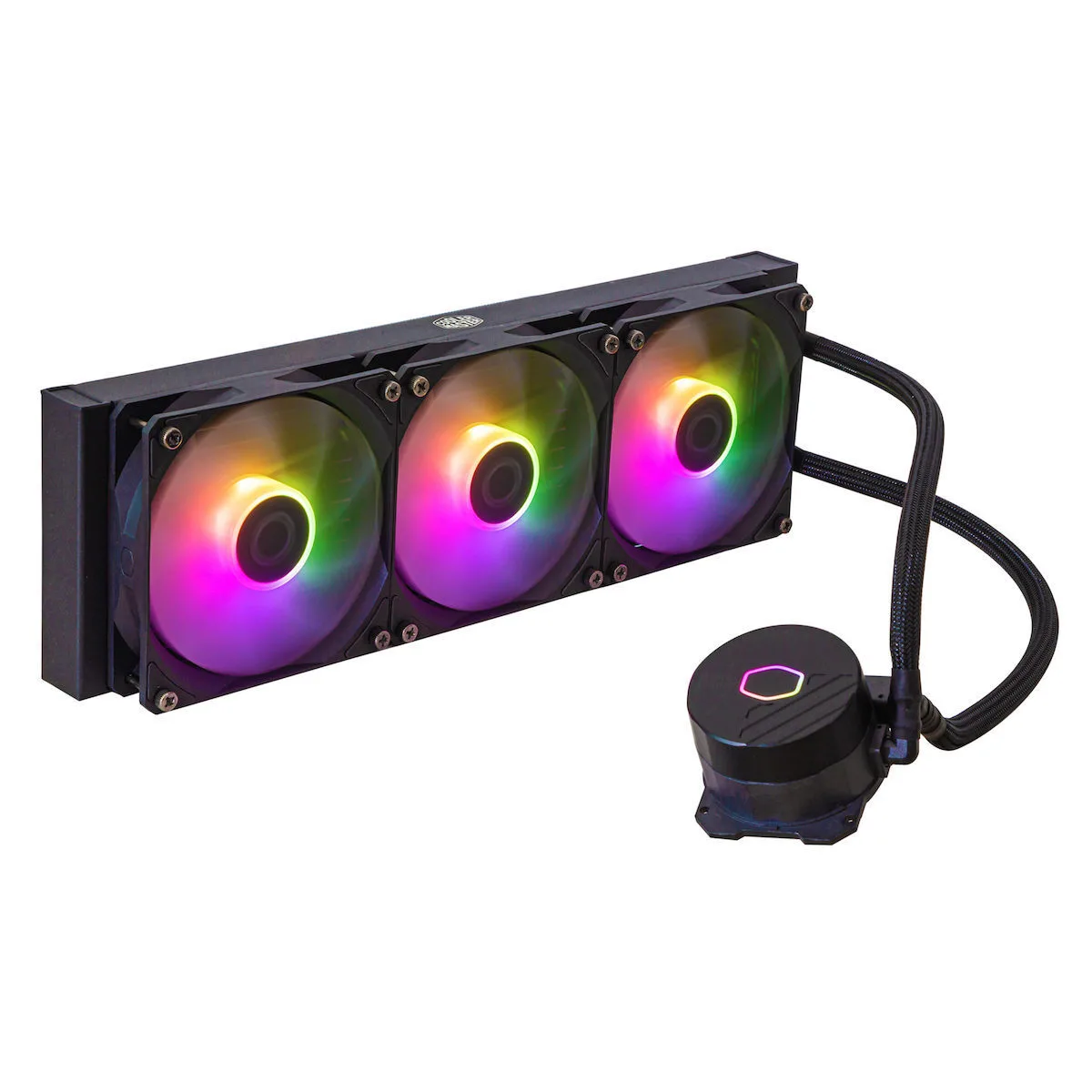 CoolerMaster MasterLiquid 360L Core Υδρόψυξη Επεξεργαστή Τριπλού Ανεμιστήρα 120mm για Socket AM4/AM5/1700/1200/115x με ARGB Φωτισμό - Image 1