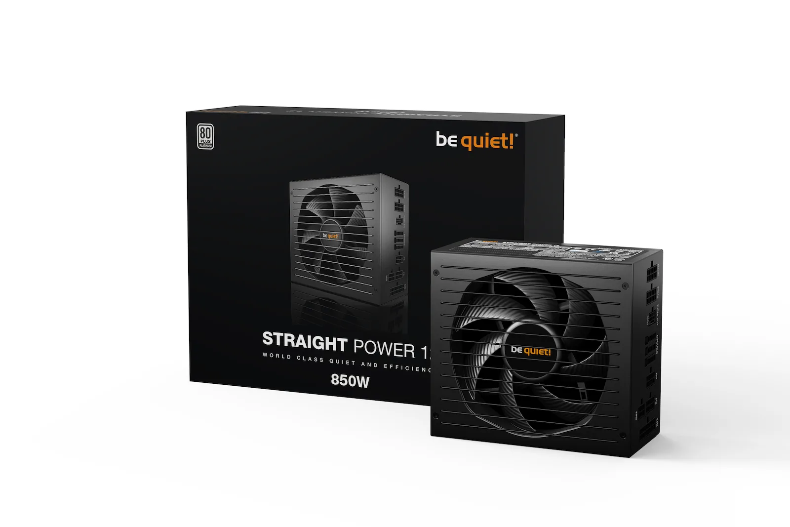 Be Quiet Straight Power 12 850W Μαύρο Τροφοδοτικό Υπολογιστή Full Modular 80 Plus Platinum - Image 1