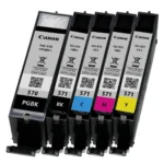 Canon PGI-570/CLI-571 Γνήσιο Πακέτο 4 Μελανιών Εκτυπωτή InkJet Κίτρινο / Κυανό / Ματζέντα / Μαύρο (0372C004)