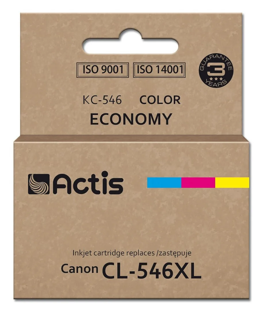 Actis Συμβατό Μελάνι Εκτυπωτή InkJet Canon CL-546XL 180 Σελίδων 15ml Πολλαπλό (Color) 1τμχ KC-546 - Image 1