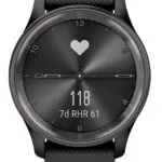 Garmin vívomove Trend Stainless Steel 40mm Αδιάβροχο Smartwatch με Παλμογράφο (Μαύρο)