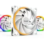 Be Quiet Light Wings Case Fan 140mm με ARGB Φωτισμό και Σύνδεση 4-Pin PWM 3τμχ Λευκό
