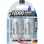Ansmann Επαναφορτιζόμενες Μπαταρίες D Ni-MH 10000mAh 1.2V 2τμχ