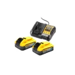 Dewalt Σετ 2 Μπαταριών Εργαλείου 18V Χωρητικότητας 5Ah με Φορτιστή PowerStack