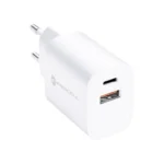 Forcell Φορτιστής Χωρίς Καλώδιο με Θύρα USB-A και Θύρα USB-C 30W Power Delivery / Quick Charge 4.0 Λευκός (FOCH-198052)