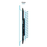 Esperanza Hypnos ERW014 Βάση Τηλεόρασης Τοίχου έως 70" και 30kg Μαύρο