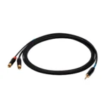 Sound Station Quality (SSQ) Καλώδιο 3.5mm male - 2x RCA male Μαύρο 1m (SS-1421)