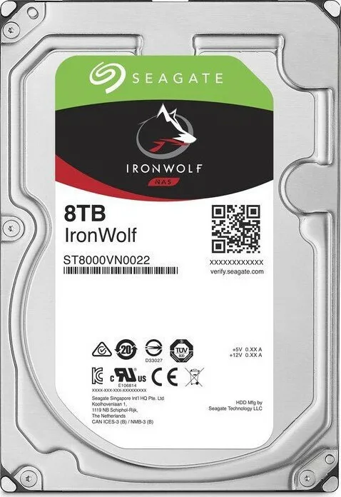 Seagate Ironwolf 8TB HDD Σκληρός Δίσκος 3.5" SATA III 7200rpm με 256MB Cache για NAS ST8000VN004 - Image 1