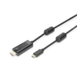 Digitus Cable HDMI male - USB-C male 5m Μαύρο AK-300330-050-S