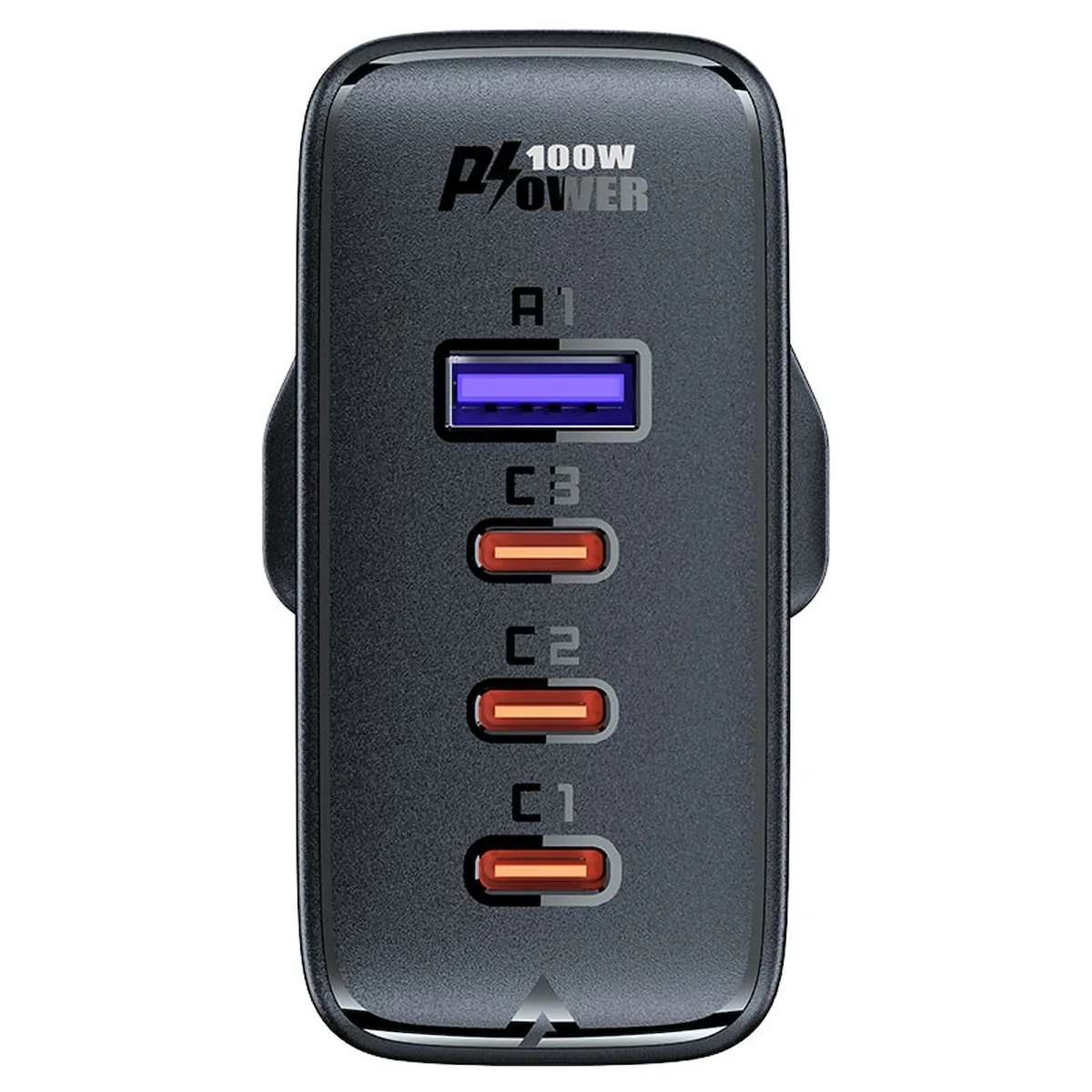 20230717154239_2a1379a1 Acefast Φορτιστής GaN με Θύρα USB-A και 3 Θύρες USB-C και Καλώδιο USB-C 100W Power Delivery / Quick Charge 2.0 / Quick Charge 3.0 / Quick Charge 4+ White / Black (2xA40 UK Socket) - Image 1