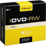 Intenso Επανεγγράψιμα DVD-RW 4x 4.7GB 10τμχ (4201632)