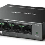 Mercusys MS105GP v1 Unmanaged L2 PoE+ Switch με 5 Θύρες Gigabit (1Gbps) Ethernet