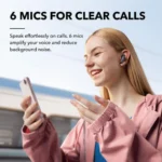 Soundcore by Anker Liberty 4 NC In-ear Bluetooth Handsfree Ακουστικά με Αντοχή στον Ιδρώτα και Θήκη Φόρτισης Μαύρα