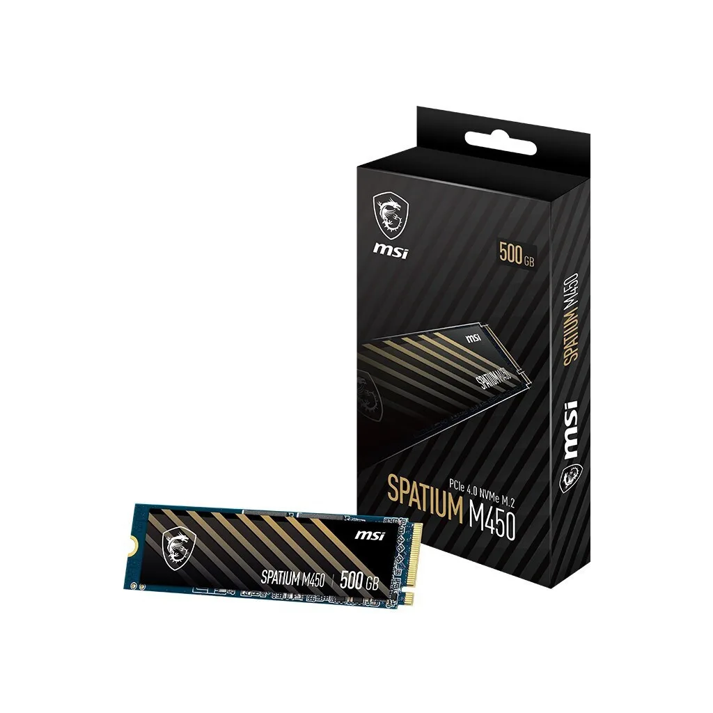 MSI Spatium M450 SSD 500GB τύπου M.2 με σύνδεση PCI Express 4.0 S78-440K190-P83 - Image 1