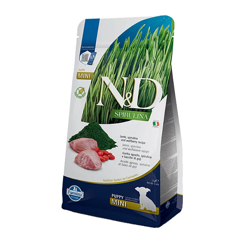 20230724142621_dc195272 Farmina N&D Spirulina 2kg Ξηρά Τροφή χωρίς Σιτηρά & Γλουτένη για Κουτάβια Μεγαλόσωμων Φυλών με Αρνί - Image 1