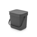 Brabantia Sort&Go Κάδος Απορριμμάτων Πλαστικός Γκρι 3lt 209888