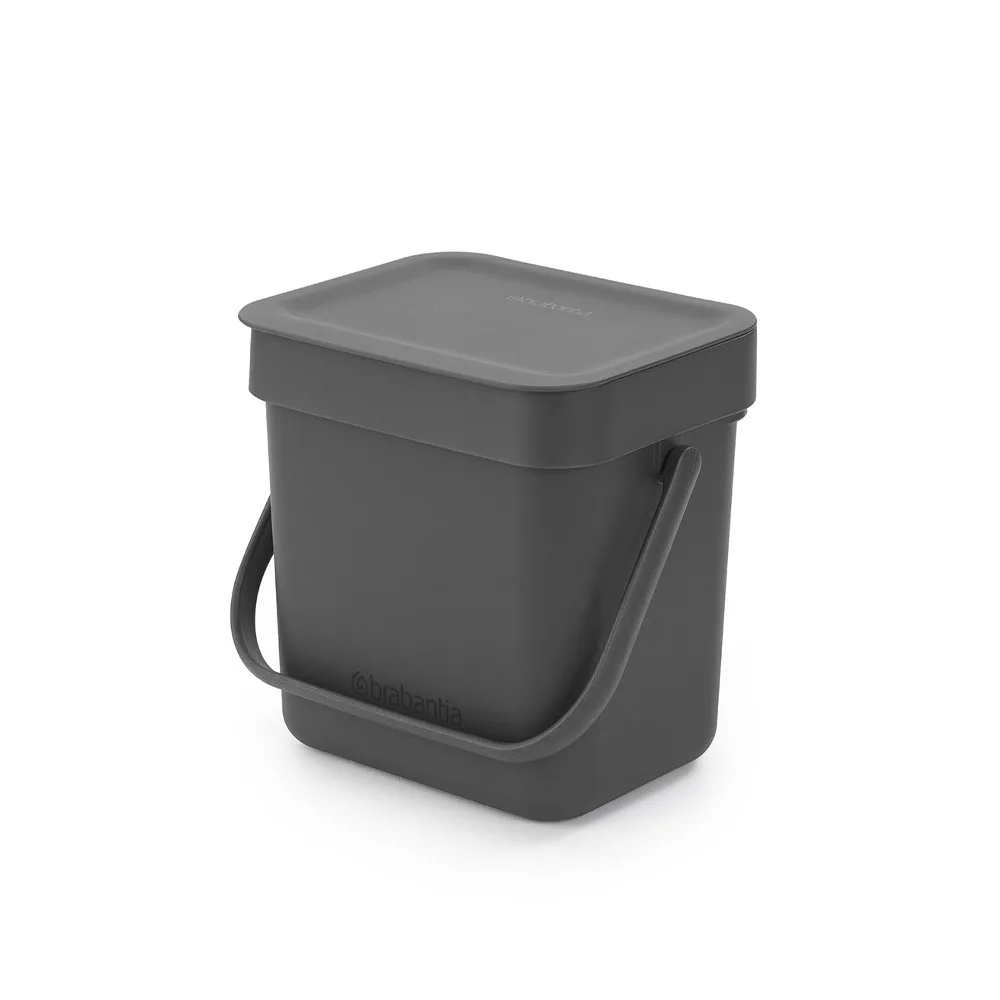 Brabantia Sort&Go Κάδος Απορριμμάτων Πλαστικός Γκρι 3lt 209888 - Image 1