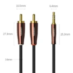 Ugreen Καλώδιο 3.5mm male - RCA male Μαύρο 2m (80847)
