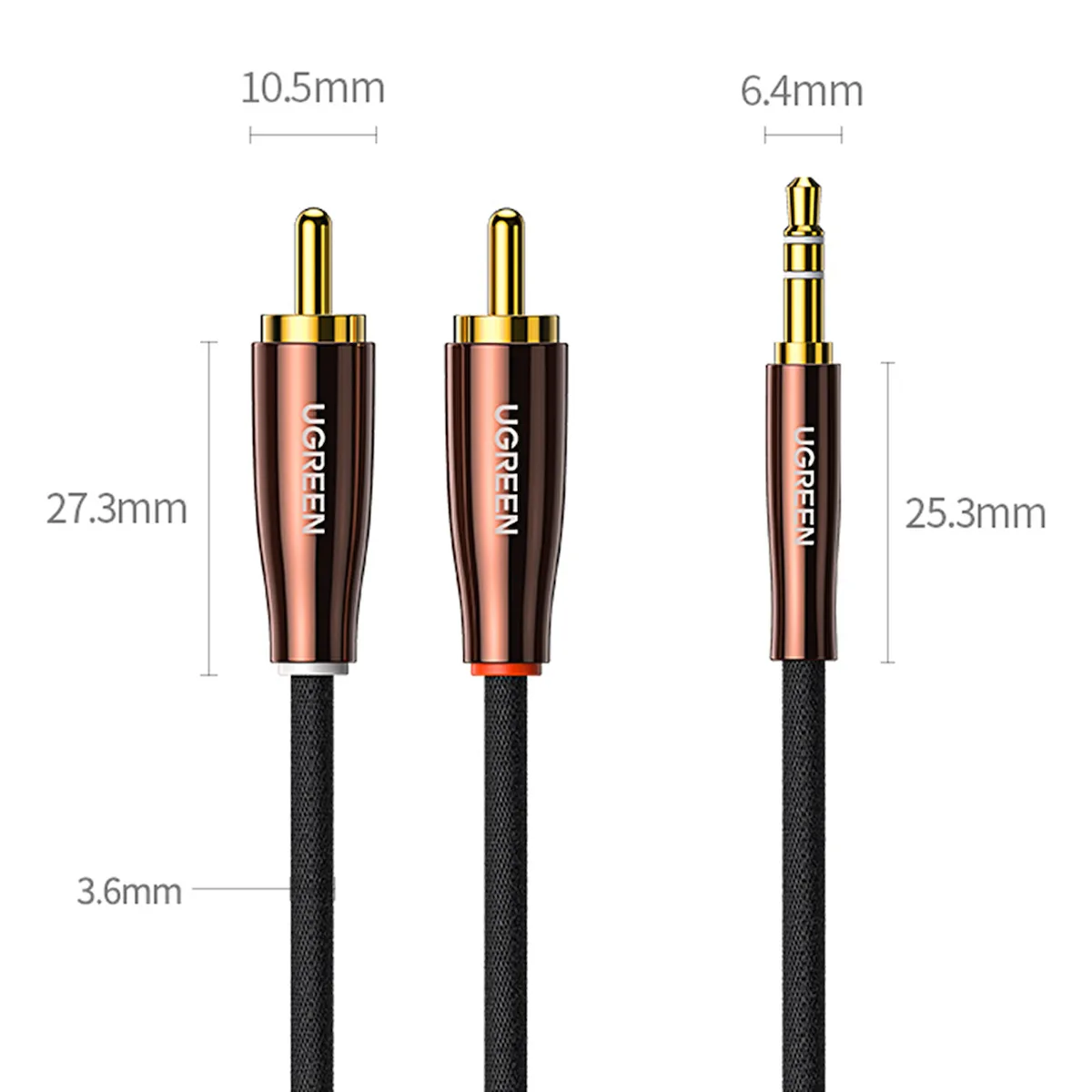 20230726150029_d3888eca Ugreen Καλώδιο 3.5mm male - RCA male Μαύρο 2m (80847) - Image 1
