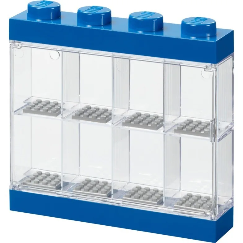 LEGO Παιδικό Κουτί Αποθήκευσης από Πλαστικό Display Case 8 Mini Figures Μπλε 19.1x18.4x18.4cm 40650005 - Image 1