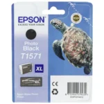 Epson T1571XL Γνήσιο Μελάνι Εκτυπωτή InkJet Photo Μαύρο (C13T15714010)