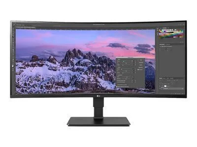 LG 35BN77CP-B Ultrawide VA HDR Curved Monitor 35" QHD 3440x1440 με Χρόνο Απόκρισης 5ms GTG - Image 1