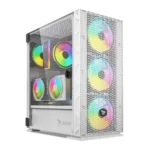 Savio Raptor X1 ARGB Gaming Midi Tower Κουτί Υπολογιστή με Πλαϊνό Παράθυρο Λευκό