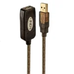 Lindy USB 2.0 Cable USB-A male - USB-A female Μαύρο 20m 42631
