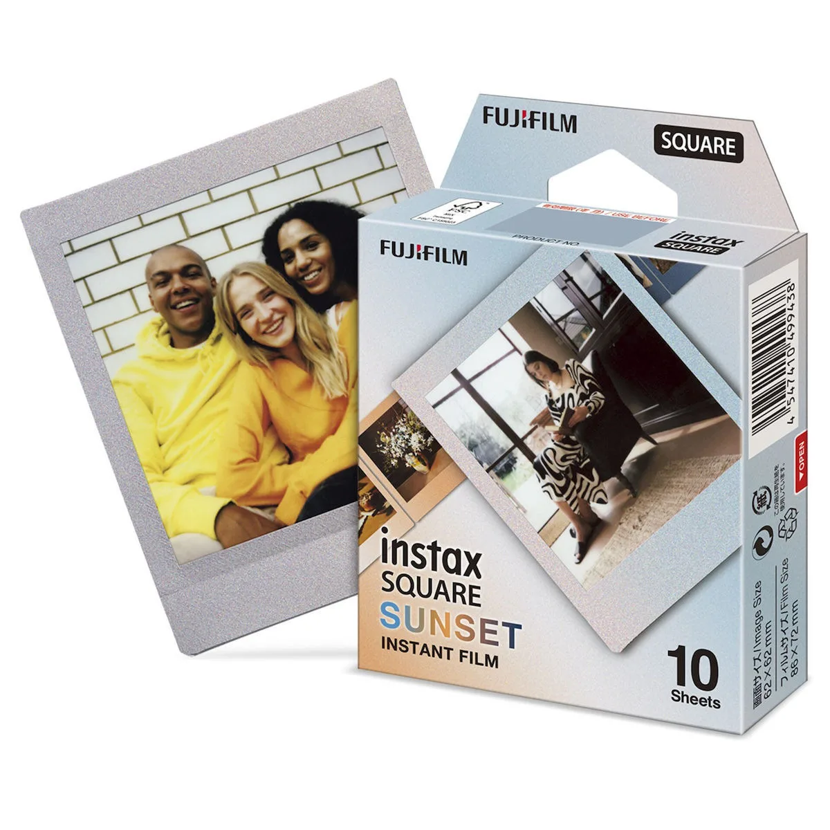 20230802101404_fujifilm_color_instax_square_sunset_film_sheet_16800397_10_exposures Fujifilm Color Instax Square Instant Φιλμ 16800397 (10 Exposures) Sunset - Image 1