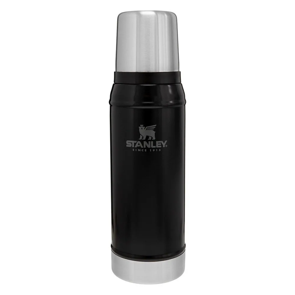 Stanley Classic Legendary Μπουκάλι Θερμός Ανοξείδωτο BPA Free 750ml Matte Black Pebble με Καπάκι-Κύπελλο 10-01612-028 - Image 1