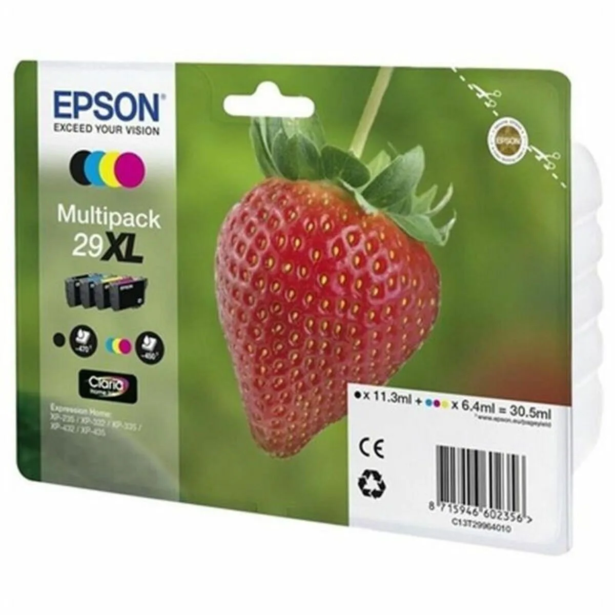 Epson 29XL Γνήσιο Πακέτο 4 Μελανιών Εκτυπωτή InkJet Κίτρινο / Κυανό / Ματζέντα / Μαύρο (C13T29964022) - Image 1