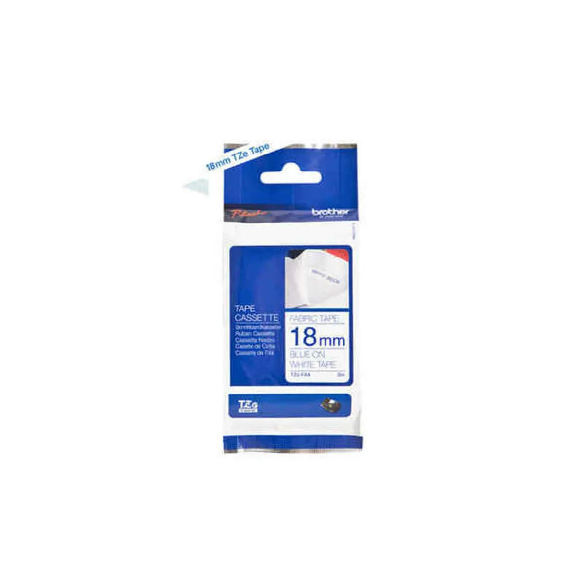 Brother Ταινία Ετικετογράφου 3m x 18mm TZE-FA4 σε Λευκό Χρώμα - Image 1