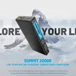 NiteCore Summit 20000 Power Bank 20000mAh 20W με Θύρα USB-A και Θύρα USB-C Μαύρο