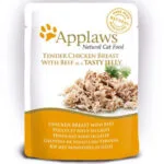 Applaws Natural Cat Food Υγρή Τροφή για Ενήλικες Γάτες σε Φακελάκι με Κοτόπουλο και Μοσχάρι χωρίς Σιτηρά 70gr