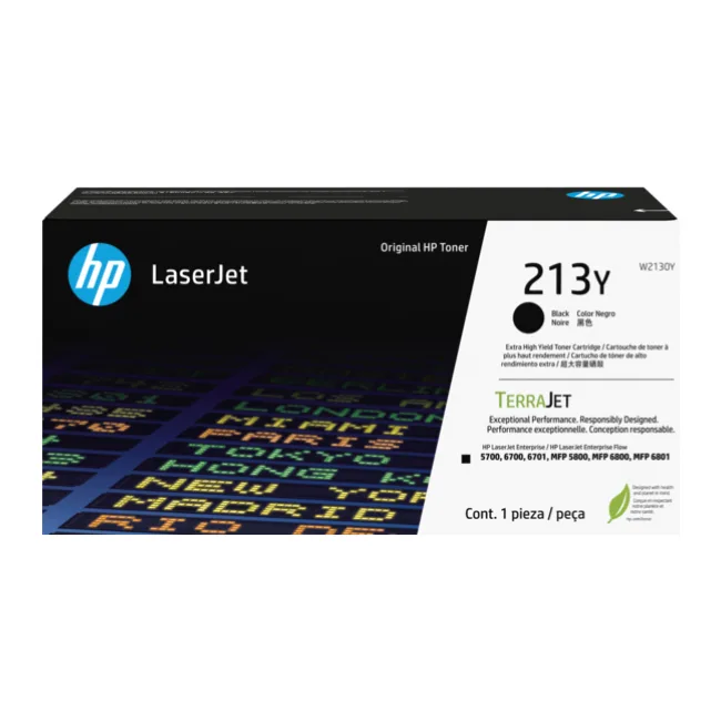 HP 213Y Γνήσιο Toner Laser Εκτυπωτή Κίτρινο Extra High Yield 18000 Σελίδων W2130Y - Image 1