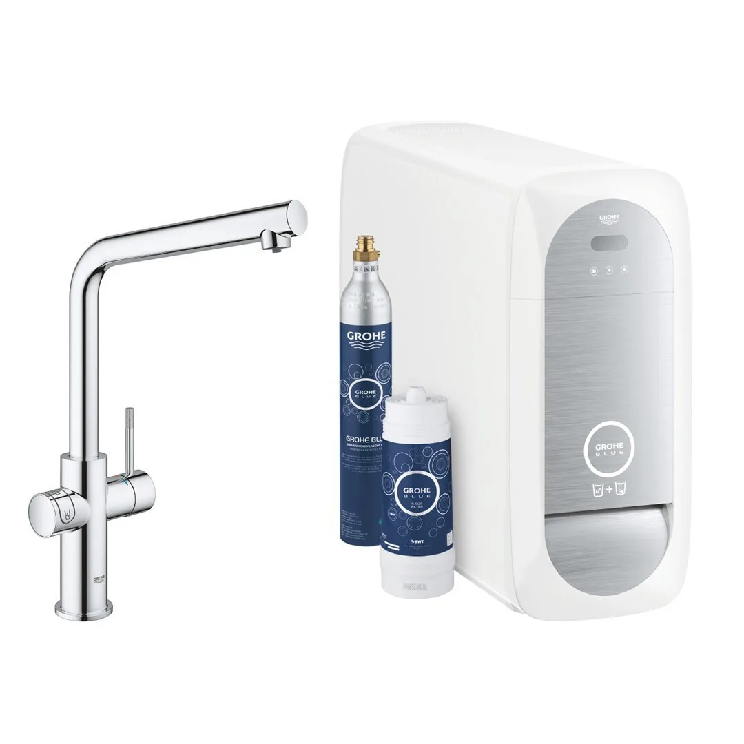 20230808161445_grohe_blue_home_l_spout_starter_kit_31454001_mpataria_kouzinas_pagou_asimi Grohe Blue Home L-Spout Starter Kit 31454001 Μπαταρία Κουζίνας Πάγκου Ασημί - Image 1