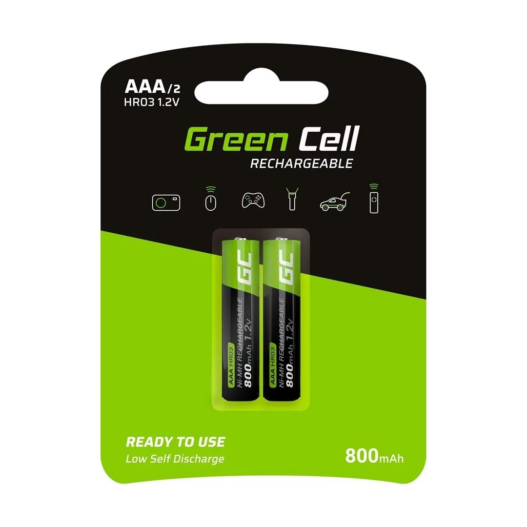 20230814161626_green_cell_epanafortizomenes_mpataries_aaa_ni_mh_800mah_1_2v_2tmch Green Cell Επαναφορτιζόμενες Μπαταρίες AAA Ni-MH 800mAh 1.2V 2τμχ - Image 1