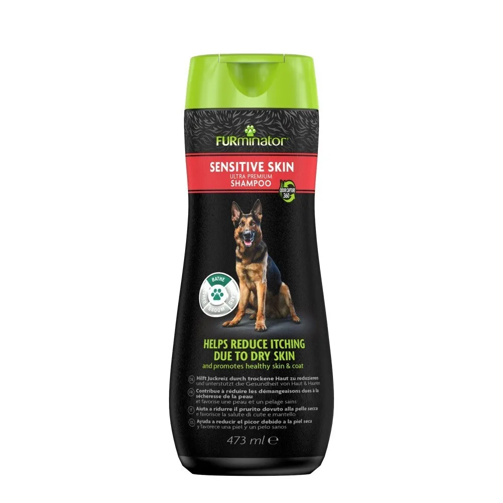 FURminator Sensitive Skin Ultra Premium Σαμπουάν Σκύλου 473ml 500gr - Image 1
