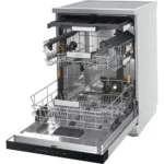 Whirlpool Ελεύθερο Πλυντήριο Πιάτων για 15 Σερβίτσια PowerClean Pro Π60xY85εκ. Inox W7F HP43 X