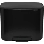 Brabantia Bo Κάδος Ανακύκλωσης με Πεντάλ Μαύρος 36lt 121463