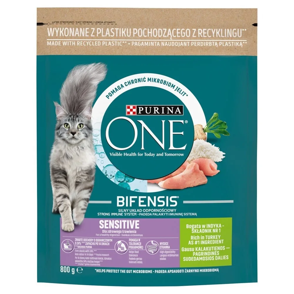 Purina One Ξηρά Τροφή Γάτας με Γαλοπούλα 0.8kg - Image 1
