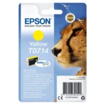 Epson T0714 Γνήσιο Μελάνι Εκτυπωτή InkJet Κίτρινο (C13T07144022)