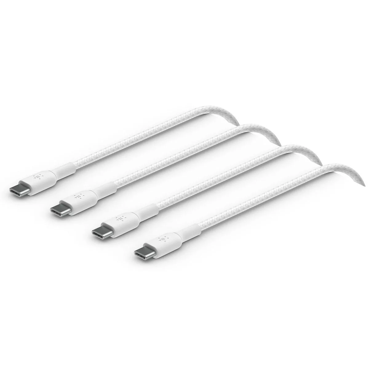 Belkin 2Pack Braided USB 2.0 Cable USB-C male - USB-C 60W Λευκό 1m CAB004BT1MWH2PK - Image 1