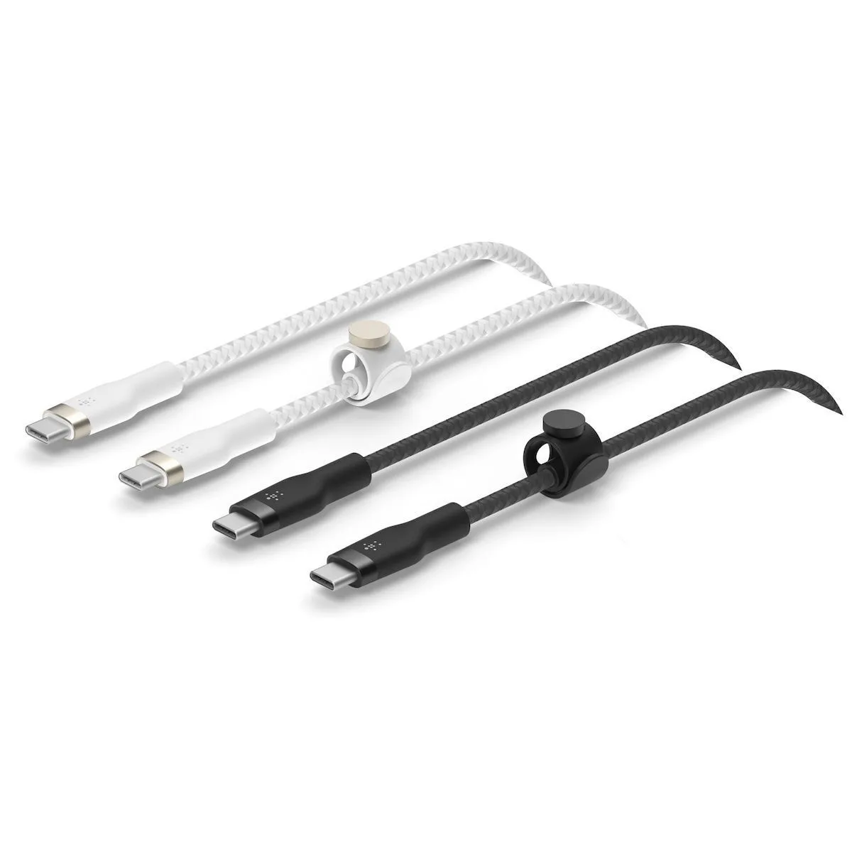 Belkin 2Pack Braided USB 2.0 Cable USB-C male - USB-C Μαύρο 1m (CAB011BT1MBW2PK) - Image 1