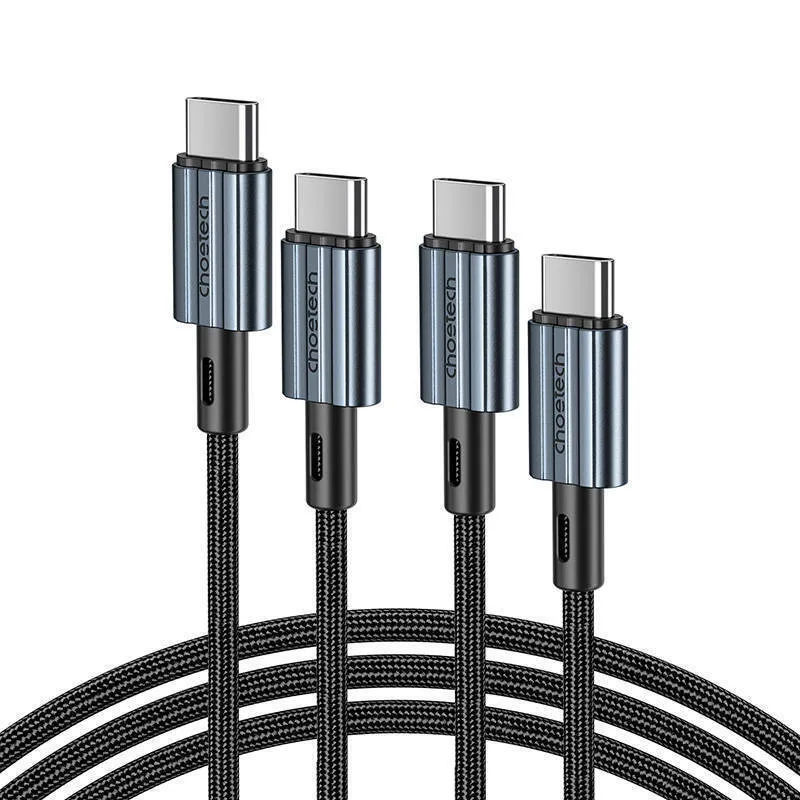 20230906144343_6cd30704 Choetech USB 2.0 Cable USB-C male - USB-C 60W Μαύρο 1.2m - Image 1