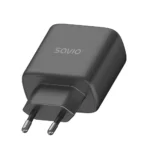 Savio Φορτιστής Χωρίς Καλώδιο με Θύρα USB-A και Θύρα USB-C 30W Power Delivery / Quick Charge 3.0 Μαύρος (LA-06)