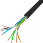 Lanberg U/UTP Cat.5e Καλώδιο Δικτύου Ethernet χωρίς ακροδέκτες 305m Μαύρο 1τμχ LCU5-10CC-0305-BK